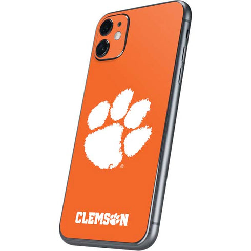 Clemson University Tiger Print iPhone 11 Skin